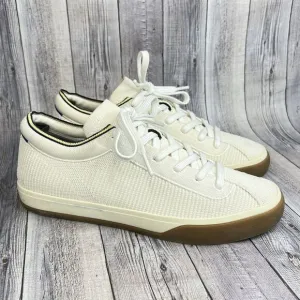 Rothy's The Lace Up Sneaker Vanilla Women’s 8 US Fabric Casual Shoes