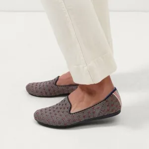 Rothy’s The Loafer Slip On Flats Coral Dot Knit Shoes Size 8