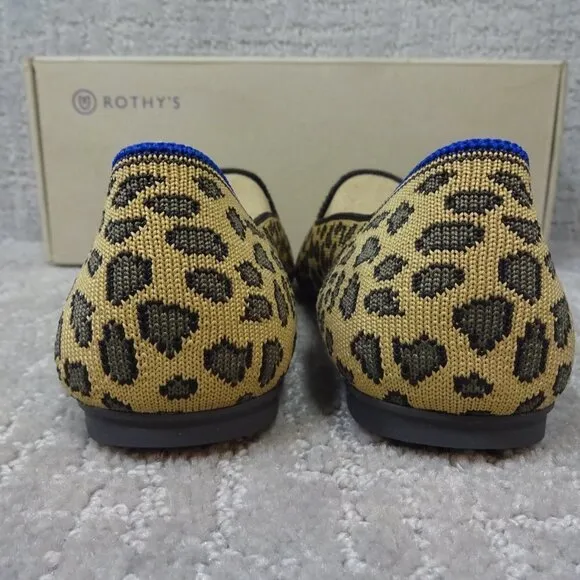 Rothys The Loafers Spotted Cheetah Print Round Toe Slip on Shoes Multiple Sizes