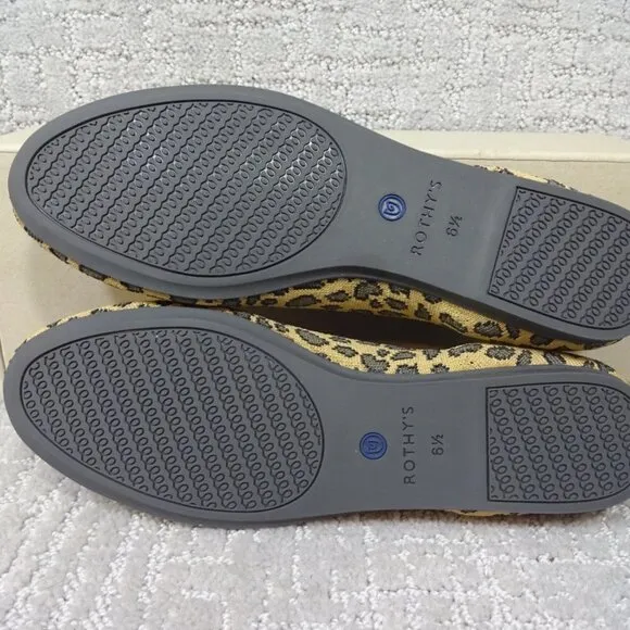 Rothys The Loafers Spotted Cheetah Print Round Toe Slip on Shoes Multiple Sizes