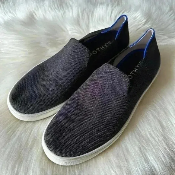 Rothy’s The Original Slip On Sneakers Shoes Sz 9 Black