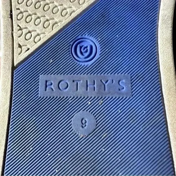 Rothy’s The Original Slip On Sneakers Shoes Sz 9 Black