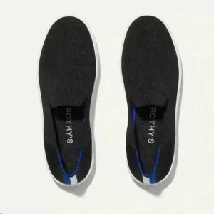 Rothy’s The Original Slip On Sneakers Shoes Sz 9 Black