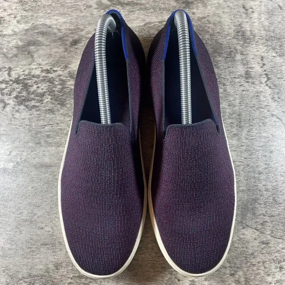 Rothy's The Original Sneaker Fig Python Purple Slip On Shoes Women’s Size 9.5