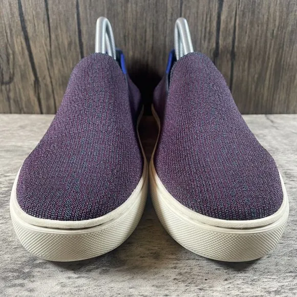 Rothy's The Original Sneaker Fig Python Purple Slip On Shoes Women’s Size 9.5