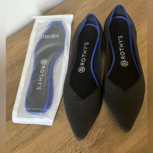 Rothy’s The Point Flats   Extra set of Unopened Insoles - Black Solid, size 9