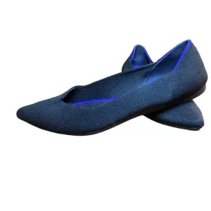 Rothy’s The Point Women US 7.5 Maritime Navy Black Flats Luxury preppy