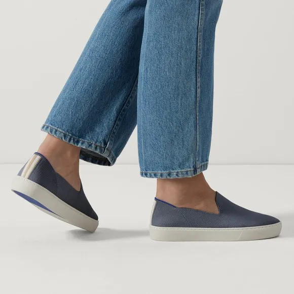 Rothy's Women's Blue The Original Slip On Soft Sneaker Size 8.5 NWOB