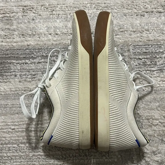 Rothy’s Women’s Sz‎ 9 Off White The Lace Up Sneakers
