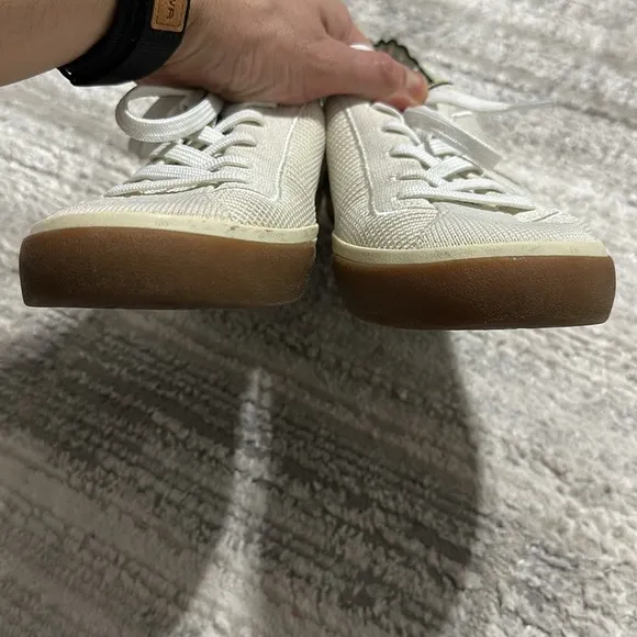 Rothy’s Women’s Sz‎ 9 Off White The Lace Up Sneakers