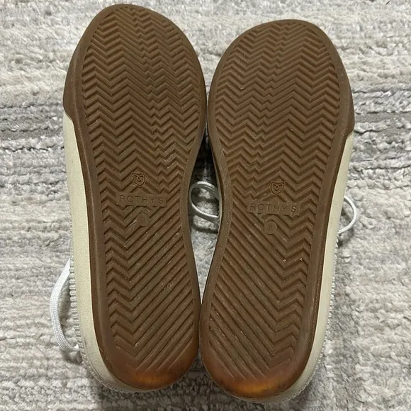 Rothy’s Women’s Sz‎ 9 Off White The Lace Up Sneakers