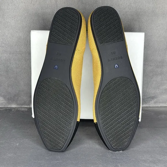 🔥🔥🔥Rothy's Women's Tan and Black Flats Size: 10.5🔥🔥🔥