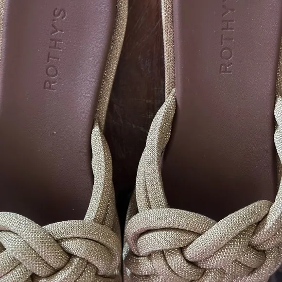 Rothy's Women's Tan Slide Summer Sandals