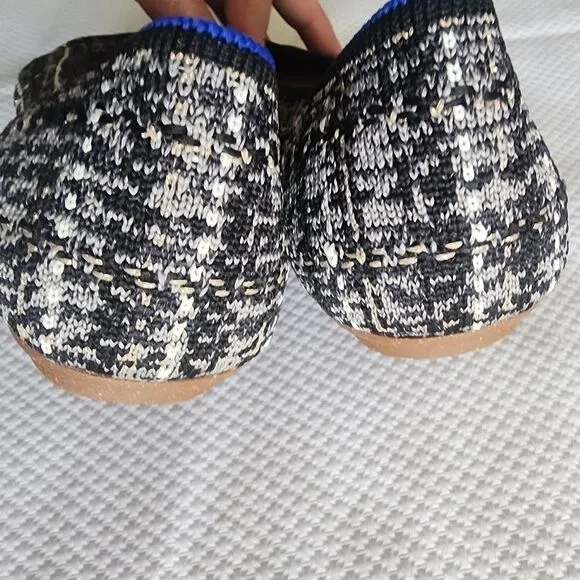 Rothy's Women's Black and White Flats