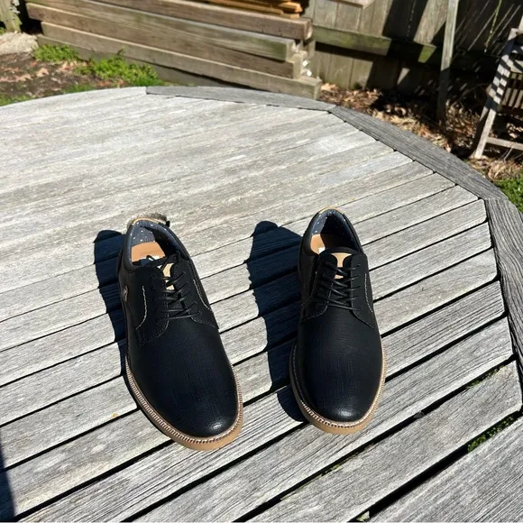 Rye by Hawker Rye Black Oxford Lace Up Dress Shoes 10