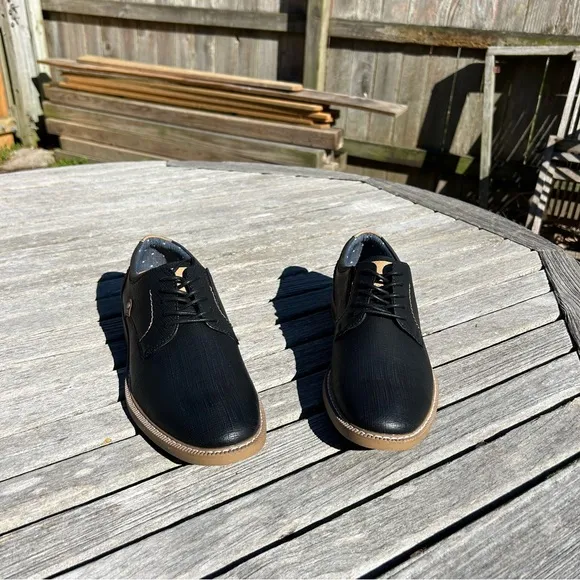Rye by Hawker Rye Black Oxford Lace Up Dress Shoes 10