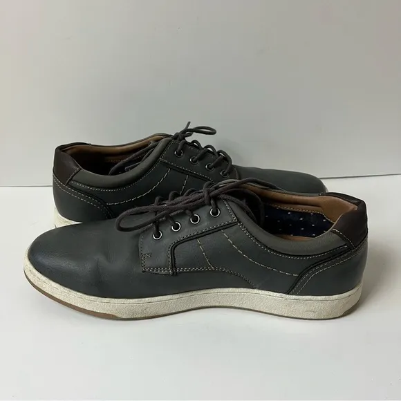 Rye by Hawker Rye Gray Lace Up Oxford Sneakers 9.5