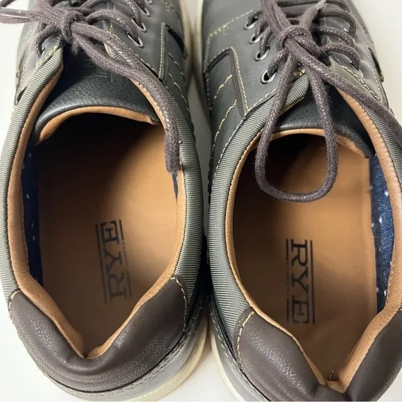 Rye by Hawker Rye Gray Lace Up Oxford Sneakers 9.5
