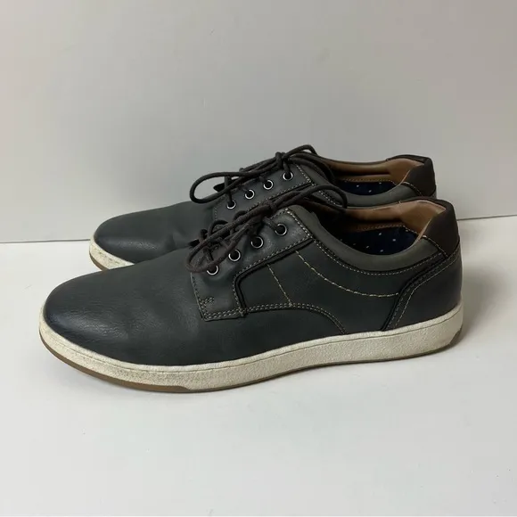 Rye by Hawker Rye Gray Lace Up Oxford Sneakers 9.5