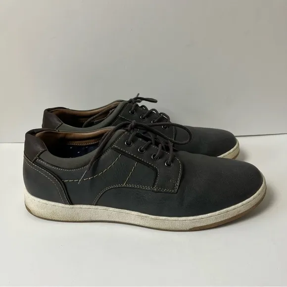 Rye by Hawker Rye Gray Lace Up Oxford Sneakers 9.5