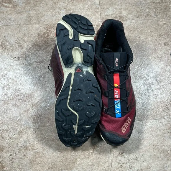 Salomon Mens S-Lab XT-4‎ Bitter Chocolate Fiery Red Running Shoes Sneakers Sz 13
