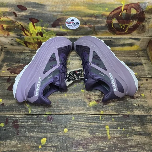 Salomon‎ Ultra Flow Gore-Tex Women's Size 8.5 Sneakers Running Shoes Purple New
