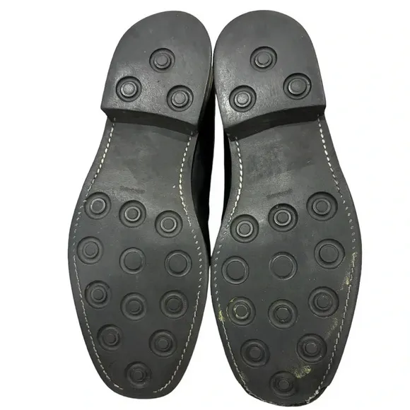 Salvatore Ferragamo Black Split Toe Leather Mens Gommus Sole Shoe Size 8 D
