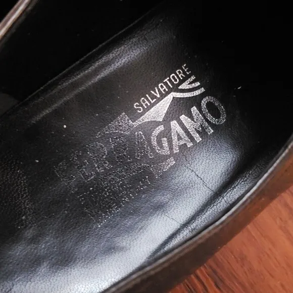 Salvatore Ferragamo Brown Leather Dress Shoes