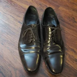 Salvatore Ferragamo Brown Leather Dress Shoes