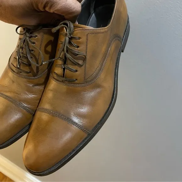 Salvatore Ferragamo Dress Shoes Brown Sz 7.5