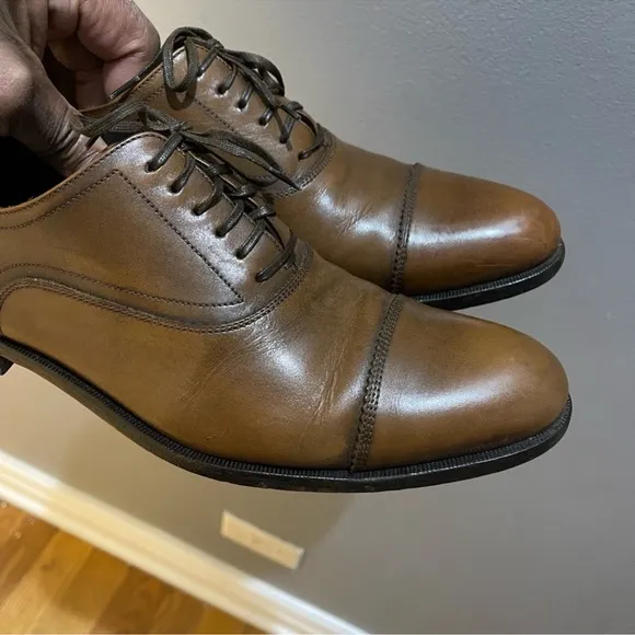 Salvatore Ferragamo Dress Shoes Brown Sz 7.5