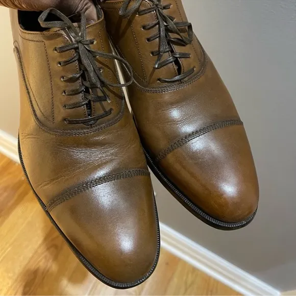 Salvatore Ferragamo Dress Shoes Brown Sz 7.5