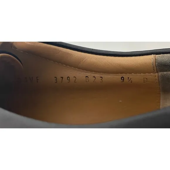 Salvatore Ferragamo Mens Black Leather Single Monk Buckle Dress Shoes Size 9.5D