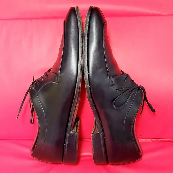 Salvatore Ferragamo Men's Italian Leather Lace Up Oxford Dress Shoes size 8.5