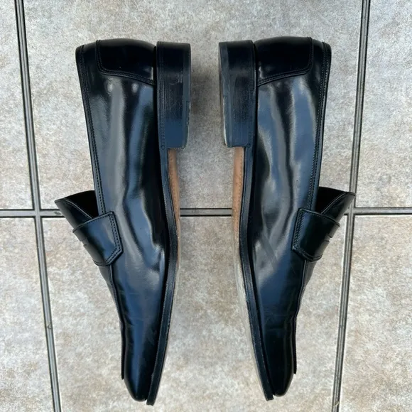 Salvatore Ferragamo Men's Leather Penny Loafers Size 8,5 2 E