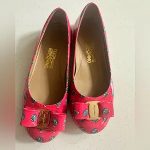 Salvatore Ferragamo Pink Flats with Signature Bow