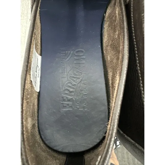 Salvatore Ferragamo Size 7.5 Men's Leather  Loafers Shoes - Brown
