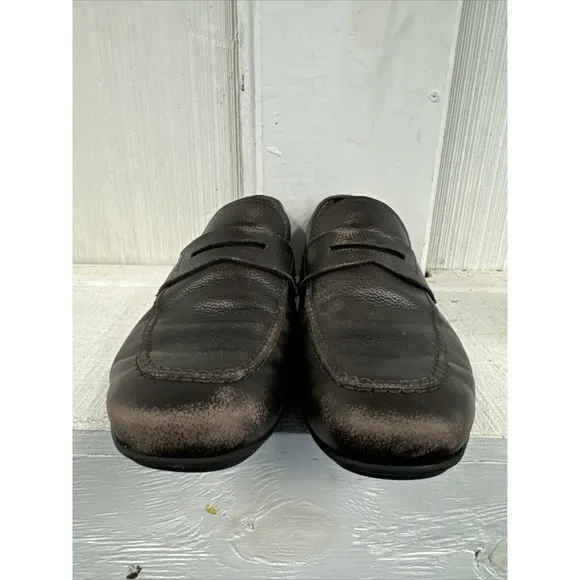 Salvatore Ferragamo Size 7.5 Men's Leather  Loafers Shoes - Brown