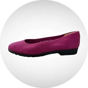 Salvatore Ferragamo Suede Ballet Flats Purple Magenta Size 8