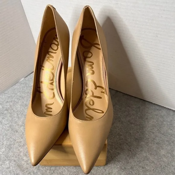 Sam Edelman Danna Nude Stiletto Heels Sz 10N Sml Flaw To Inside Shoe