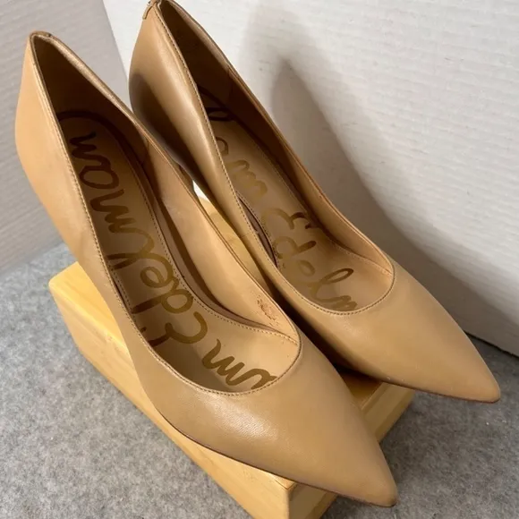 Sam Edelman Danna Nude Stiletto Heels Sz 10N Sml Flaw To Inside Shoe