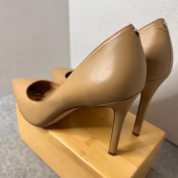 Sam Edelman Danna Nude Stiletto Heels Sz 10N Sml Flaw To Inside Shoe