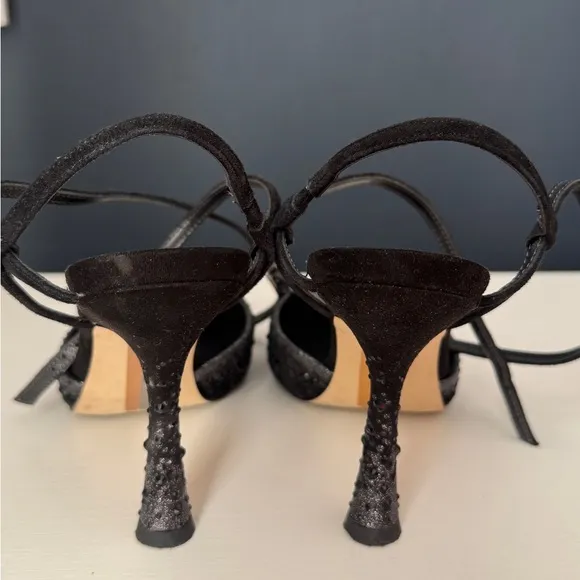 Sam Edelman Elegant sparkling Black Women's Heels with strap US 6