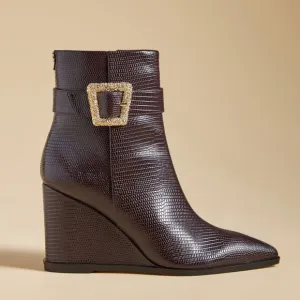 Sam Edelman Weslie Point Toe Wedge Ankle Boots
