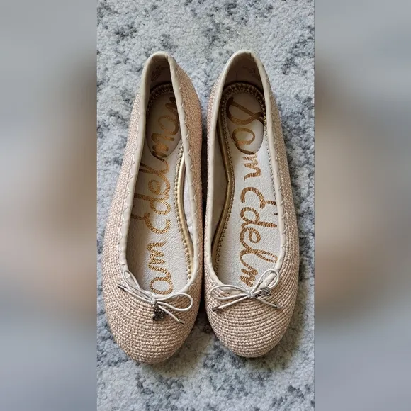 Sam Edelman Womens Falcon Ballet Flat Beige Nude Size 8