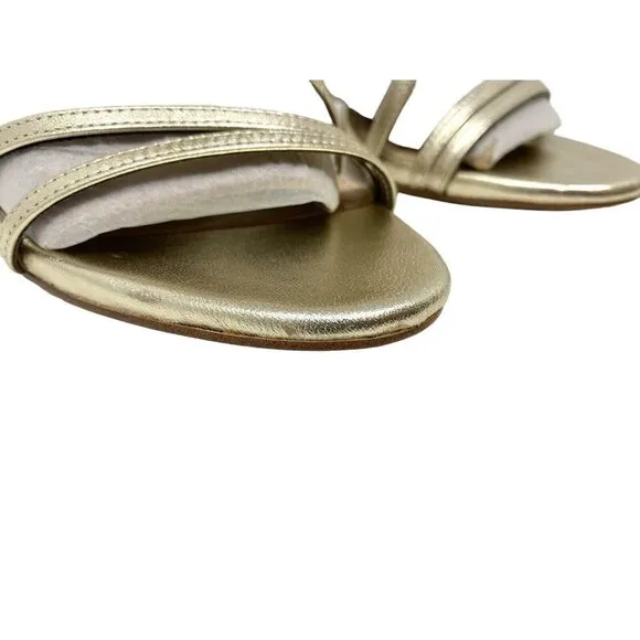 Sam Edelman Womens Scarlette Leather Ankle Wrap Evening Heels Shoes 8.5 *READ*