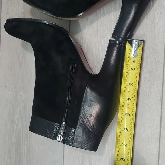 Sam Edelman Womens Shay Suede Heels Boots shoes sz 8M