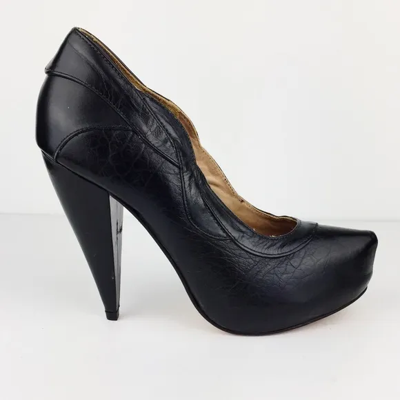 Samanta Leather Platform Heels