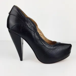 Samanta Leather Platform Heels