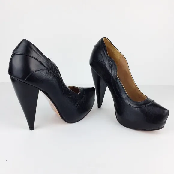 Samanta Leather Platform Heels